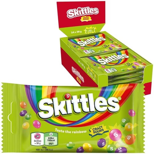 Skittles crazy sours flavour - skittles,