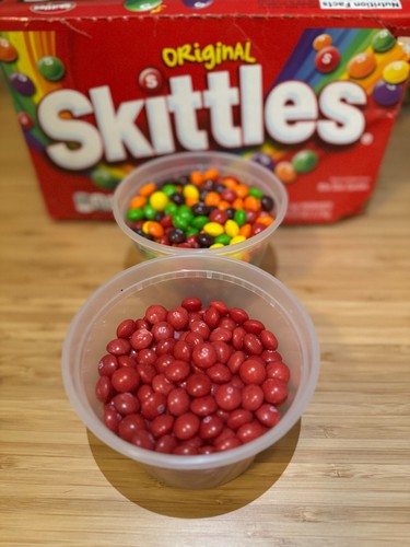 Skittles red strawberry 8 - skittles, red/strawberry