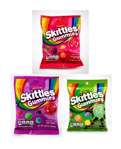 Skittles gummies soft candy - skittles,