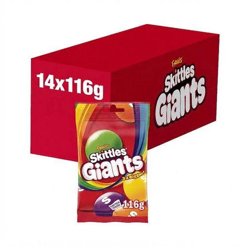 14x 116g skittles - 14x, giants