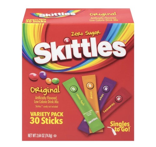 Skittles drink sachets - skittles, sugar