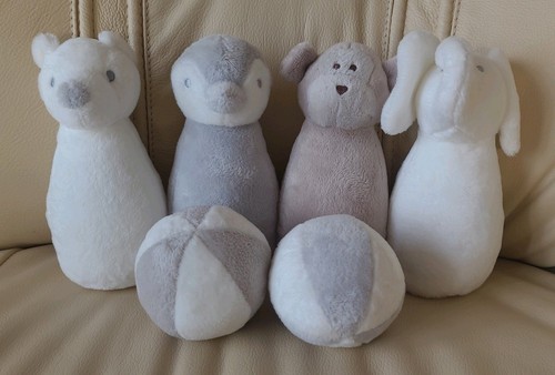 White company animal plush - white,